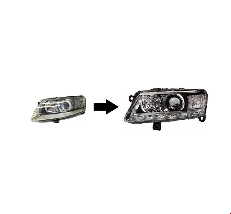 A6 2005- İÇİN 2008-LED FAR DÖNÜŞÜM SETİ İTHAL